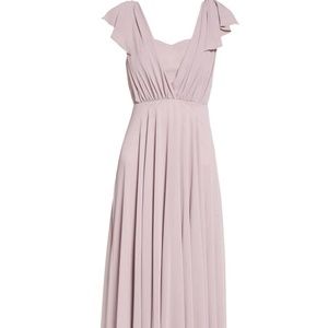 Lulus Flutter Sleeve Chiffon  Bridesmaid Dress